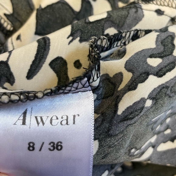 Awear animal printed peplum sleeveless cami top blouse women's size 8 - Picture 6 of 8